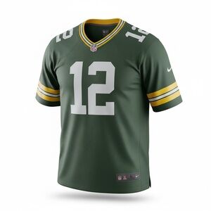 Nike Aaron Rodgers Packers #12 On Field Jersey Green Mens Large